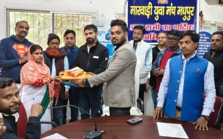 नगर परिषद् प्रशासन और मारवाड़ी युवा मंच के संयुक्त तत्वधान में ट्रैक सूट और कंबल वितरण