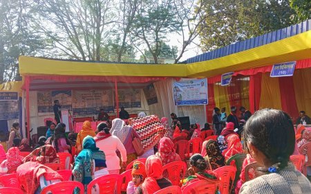 स्वास्थ्य मंत्री इरफान अंसारी के गृह क्षेत्र मधुपुर में स्वास्थ्य मेला बना खानापूर्ति