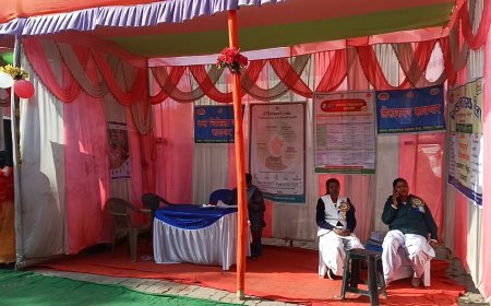 देवीपुर हेल्थ मेला बना दिखावा, 36 की जगह आधे से भी कम स्टाल — बिना सीरियल नंबर के चला आयोजन